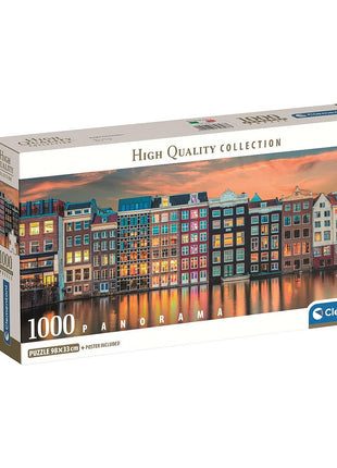 Amsterdam Bright 1000 db-os panorama Compact puzzle Clementoni