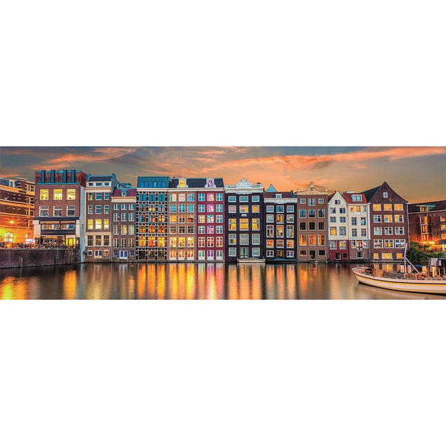 Amsterdam Bright 1000 db-os panorama Compact puzzle Clementoni