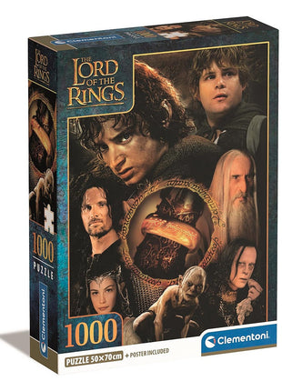 A Gyűrűk Ura The One Ring’s Burden 1000 db-os Compact puzzle Clementoni