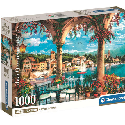 Olaszország View of Lake Como 1000 db-os Compact puzzle Clementoni