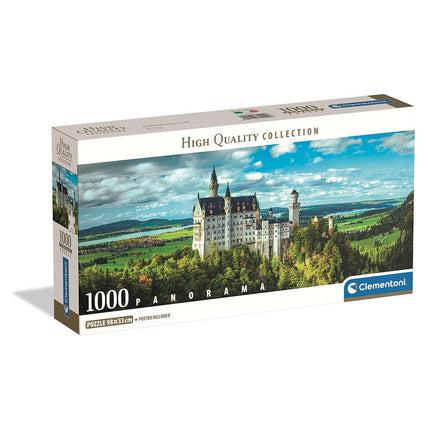 Németország Neuschwantein 1000 db-os panorama Compact puzzle Clementoni