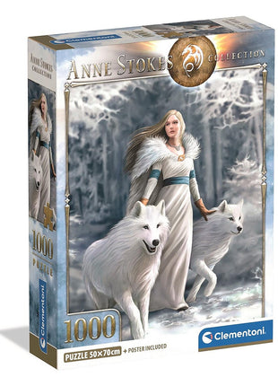 Anne Stokes Winter Guardians 1000 db-os Compact puzzle Clementoni