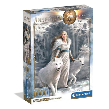 Anne Stokes Winter Guardians 1000 db-os Compact puzzle Clementoni
