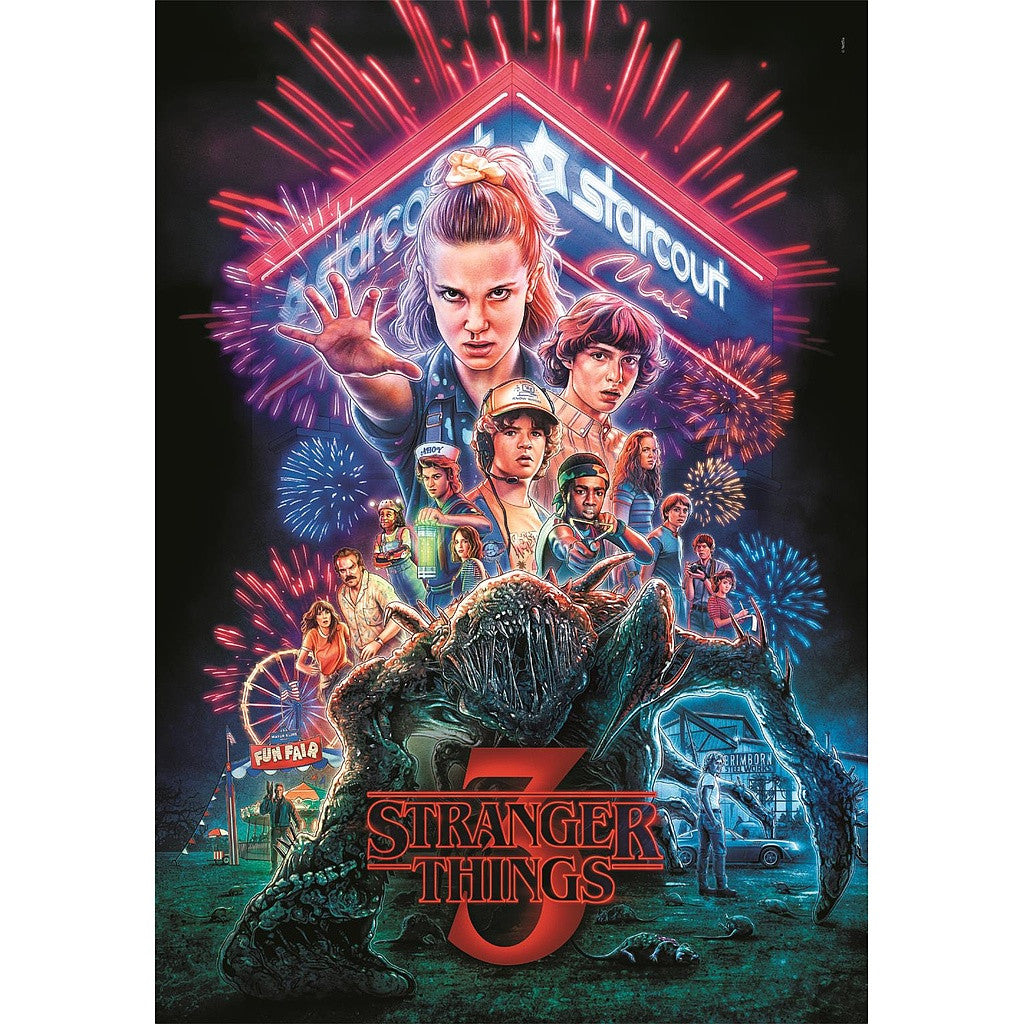 Stranger Things Starcourt Mall 1000 db-os Compact puzzle Clementoni