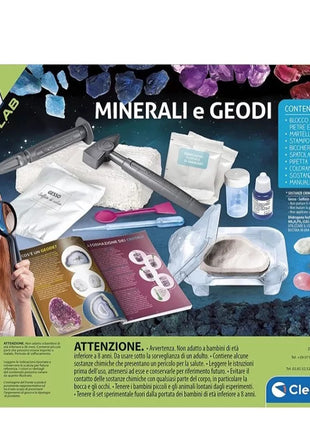Ásványok és geódák Science tudományos szett Clementoni