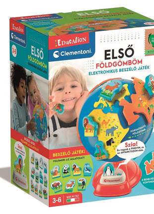 Első Földgömböm elektronikus beszélő játék Education Clementoni