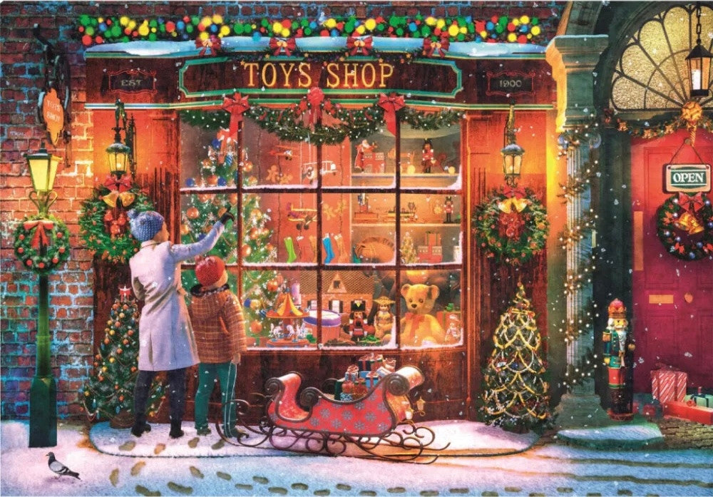 Karácsony Toys Shop 500 db-os puzzle Clementoni