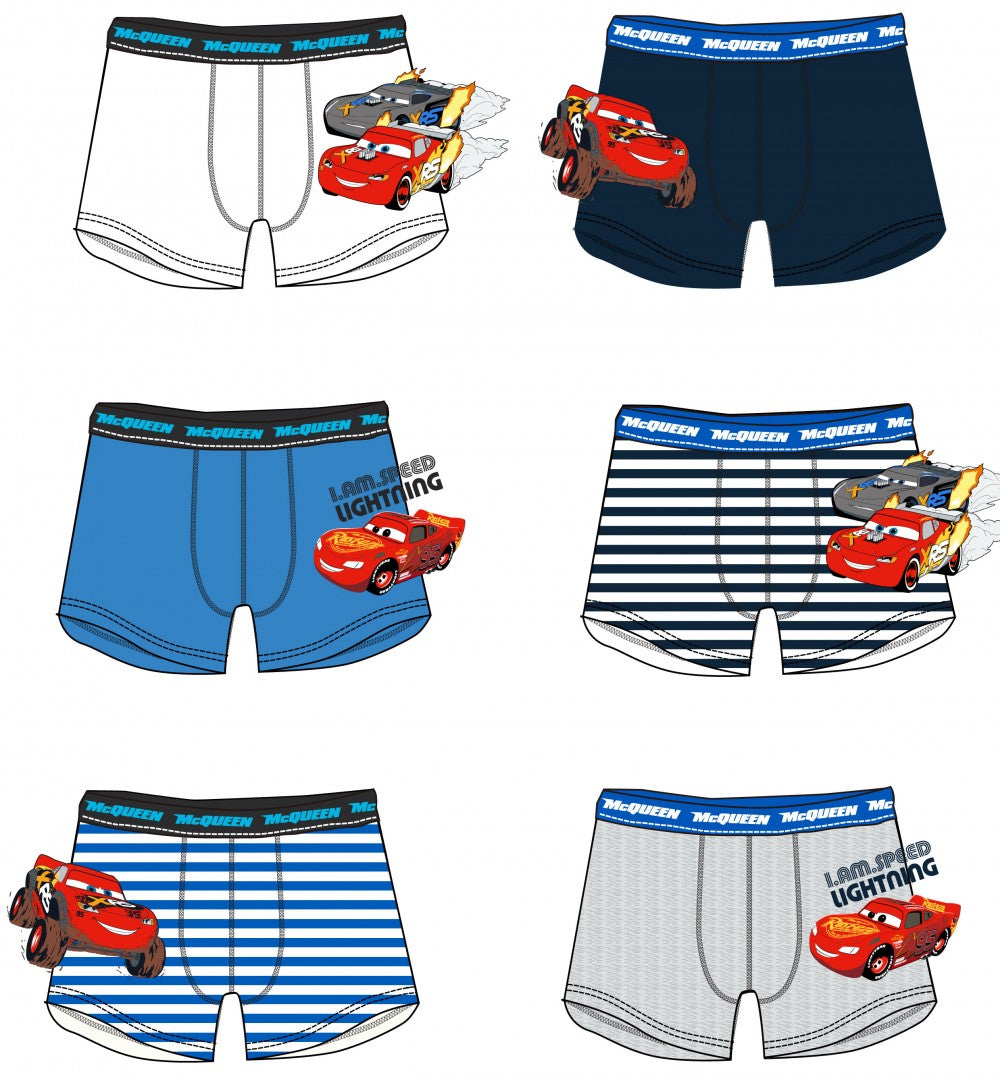 Disney Verdák Speedster  gyerek boxeralsó 2 darab/csomag 2 - 8 év / 92 - 128 cm