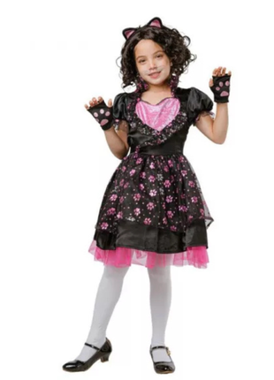 Cicás Pink Paw gyerek jelmez 110–120 cm méretben