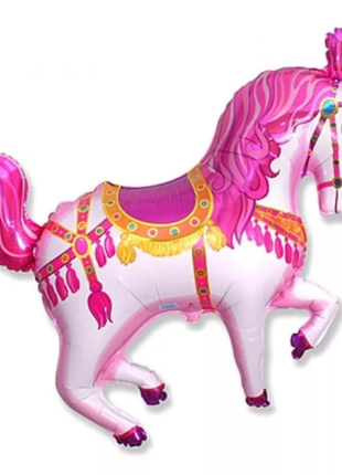 Cirkuszi ló Pink fólia lufi 36 cm