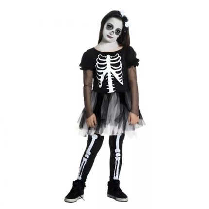 Csontváz Girl gyerek jelmez 130–140 cm méretben