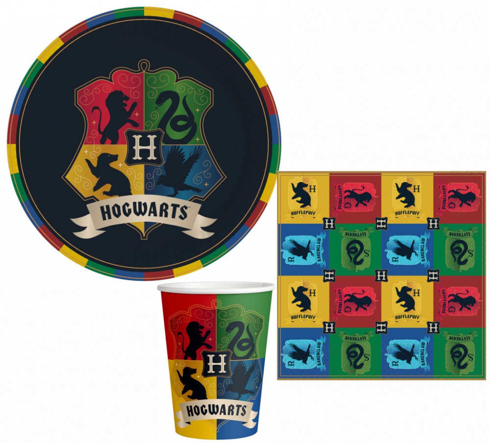Harry Potter Houses party szett 32 db-os 23 cm-es tányérral