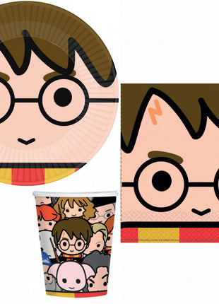 Harry Potter Graphic party szett 32 db-os 23 cm-es tányérral