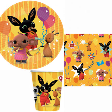 Bing Yellow party szett 32 db-os 23 cm-es tányérral