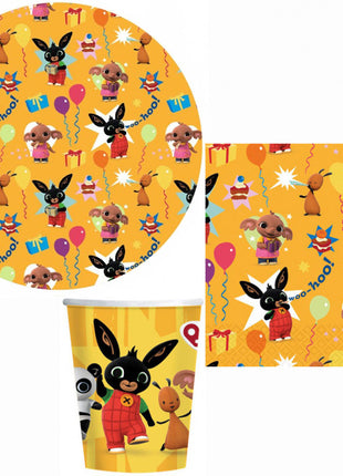 Bing Yellow party szett 32 db-os 18 cm-es tányérral