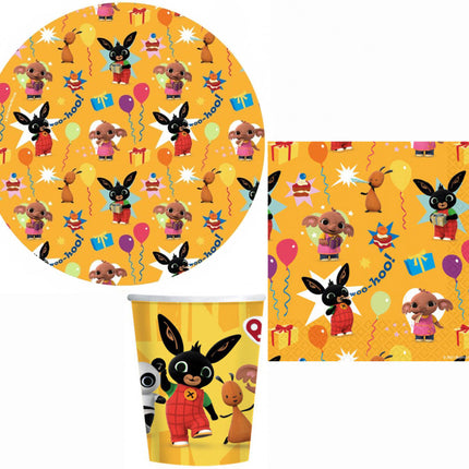 Bing Yellow party szett 32 db-os 18 cm-es tányérral