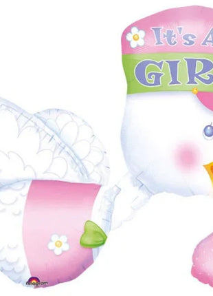 Baby Girl fólia lufi 81 cm