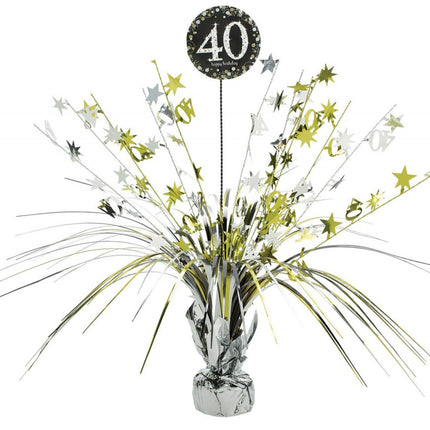 Happy Birthday Gold 40 asztaldísz 45,7 cm