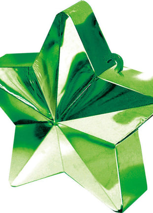Zöld Green csillag alakú léggömb, lufi súly