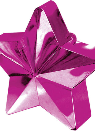 Bíborvörös Magenta csillag alakú léggömb, lufi súly