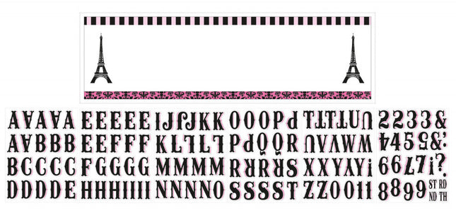 A Day In Paris óriás fali dekoráció 165 cm