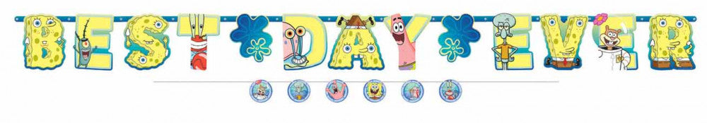 SpongyaBob Laugh Happy Birthday Óriás felirat 320 cm