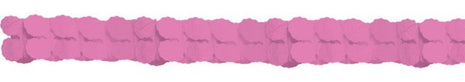 Bright Pink, Rózsaszín papír girland 365 cm
