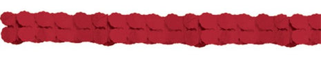 Apple Red, Piros papír girland 365 cm