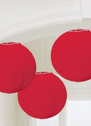 Apple Red, Piros Lampion  20,4 cm 3 db-os szett