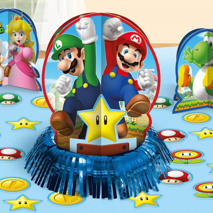 Super Mario Mushroom World asztali dekoráció szett 23 db-os