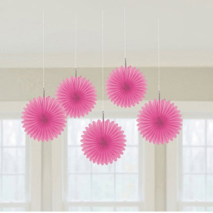 Bright Pink, Rózsaszín mini függő dekoráció 5 db-os szett
