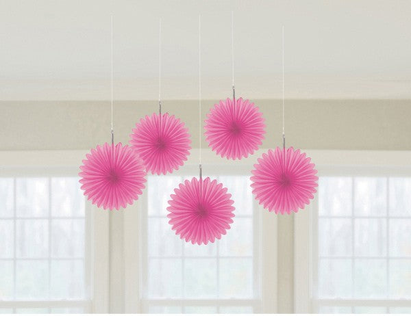 Bright Pink, Rózsaszín mini függő dekoráció 5 db-os szett