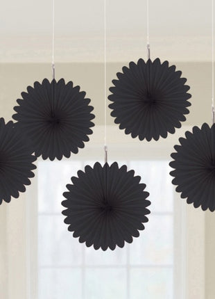 Black, Fekete mini függő dekoráció 5 db-os szett