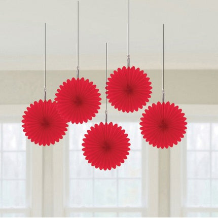 Apple Red, Piros mini függő dekoráció 5 db-os szett