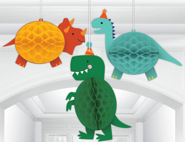 Dinoszaurusz Lampion 3 db-os