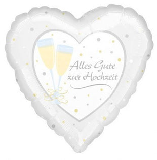 Alles Gute zur Hochzeit fólia lufi 43 cm