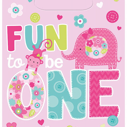 Első születésnap Fun ajándéktasak, ajándékzacskó 8 db-os