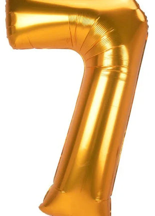 Arany Gold 7-es szám fólia lufi 134 cm
