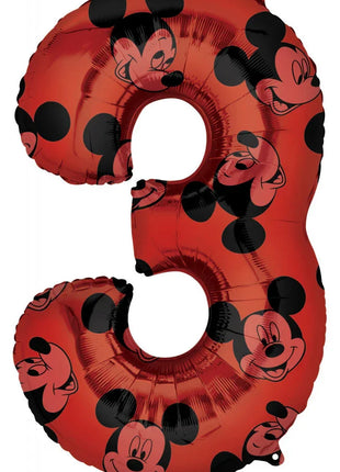 Disney Mickey Red fólia lufi 3-as 66 cm