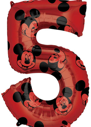 Disney Mickey Red fólia lufi 5-ös 66 cm