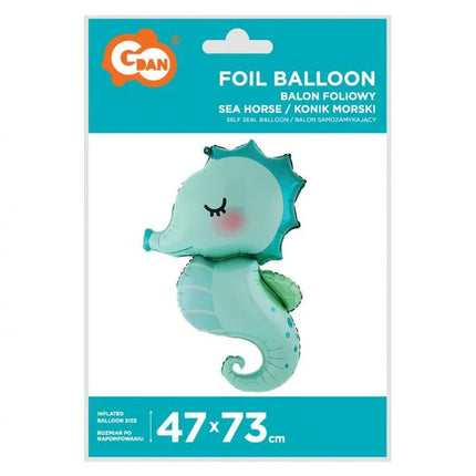 Csikóhal fólia lufi 53 cm