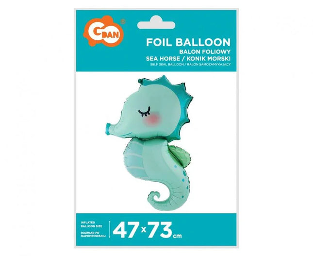 Csikóhal fólia lufi 53 cm
