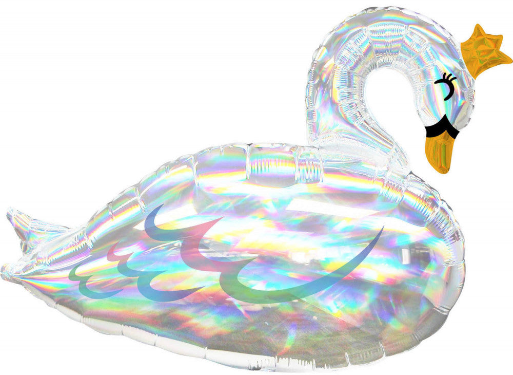 Hologrammos Hattyú Gold Tiara Fólia Lufi 73 cm