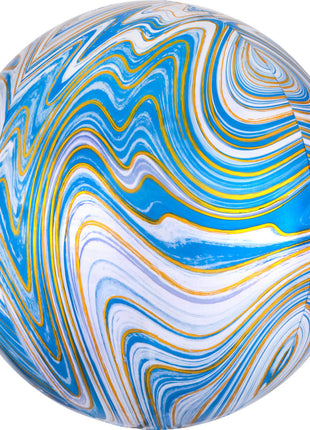 Colorful, Blue gömb fólia lufi 40 cm