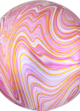 Colorful, Pink gömb fólia lufi 40 cm