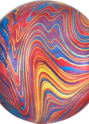 Colorful, Színes gömb fólia lufi 40 cm