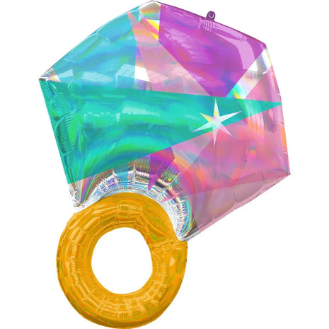 Esküvő Ring fólia lufi 68 cm