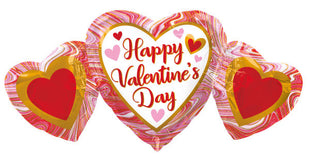 Happy Valentine's Day Trio fólia lufi 86 cm