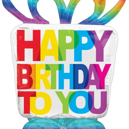 Birthday Present AirLoonz óriás fólia lufi 127 cm
