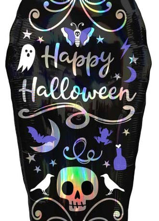 Halloween Coffin fólia lufi 68 cm